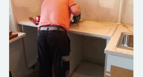 Сборка кухонного гарнитура. Мытищи